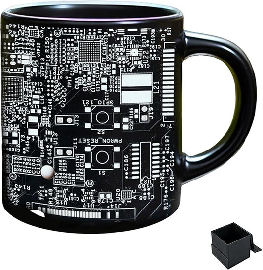 2026 New Mechanic Tool Kit with Fun 3D Printed Pattern Mug, 11oz Ceramic mechanical toolbox coffee cup Set, Perfect for Birthdays, Valentine's Day, and Father's Day (J)