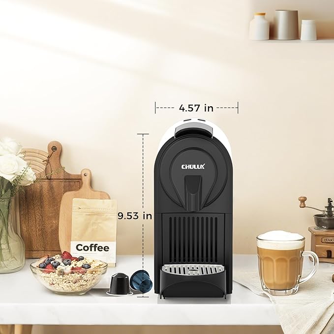 CHULUX Mini Espresso Pod Machine for NS Original Capsule, 20 Bar Single Serve Espresso Coffee Maker, 1400W