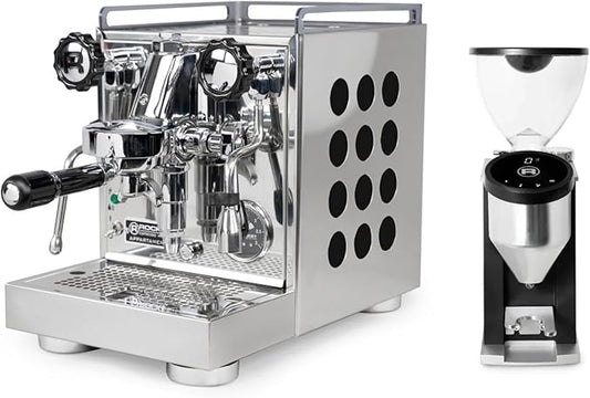 Rocket Espresso Appartamento Espresso Machine and Faustino 3.1 Grinder Bundle (Black)