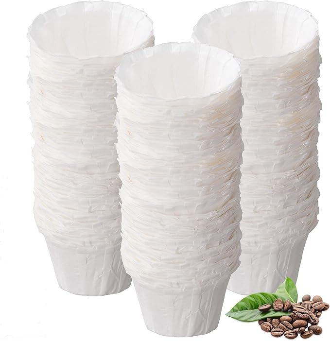 Disposable Paper Coffee Filters, Keurig K Cup Paper Filters for Keurig Single Brewer Reusable Cups, K-cup Coffee Pods, Fits All Brands Reusable K Cups (300)
