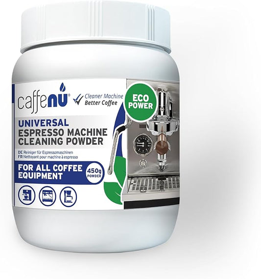 Caffenu Coffee Machine Cleaner Powder 450G - Espresso Machine Cleaner for Group Head - Commercial Machine Cleaning Formula - Complete Your Barista Accessories Collection