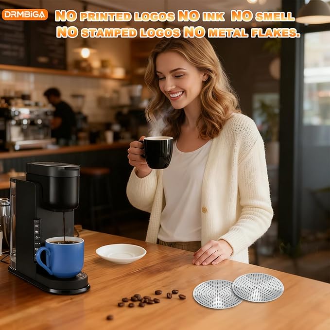 Professional Espresso Puck Screen 58mm 2 Pack - Premium 3rd Gen Dual-Layer Flow Control Coffee Filter, Precision-Engineered Stainless Steel Portafilter Screen for Perfect 58mm Basket Fit