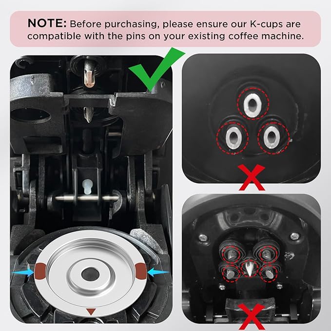 Reusable K Cups,Stainless Steel K Cups for Keurig,Keurig Reusable Coffee Pods for Keurig 1.0 & 2.0 Coffee Makers BPA-Free Refillable Coffee Filters (2)