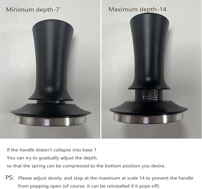 Espresso Accessories Kit 53.5mm, Coffee Tamper with Spring Loaded Calibration, 316 Stainless WDT Tool with Magnetic Stand and Dosing Funnel Set Fits Espresso Machine Press and 53.5mm Portafilters