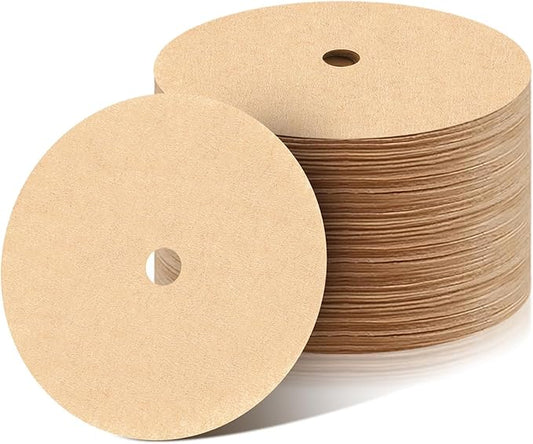 300Pcs Percolator Coffee Filters, 3.5in Disc Coffee Filters, Natural Unbleached Filter Coffee, Disposable Coffee Filters for Percolator Coffee Pot and Flat Bottom Basket