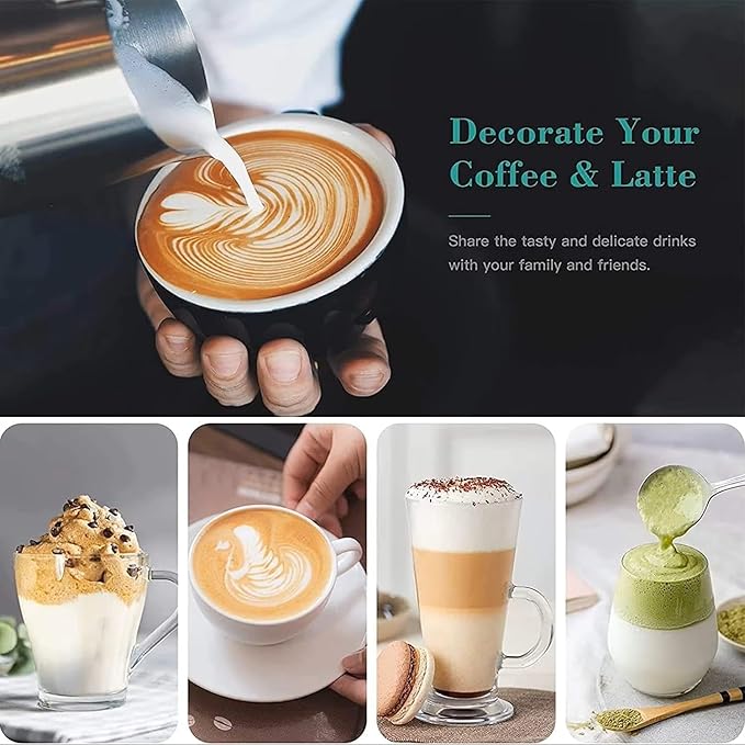 Rechargable Milk Frother, Handheld Drink Mixer with Whisk Attachment, 2025 upgraded powerfull 3 speed motor, Type C charging with charge light, with extra egg mix head (White with Stand)