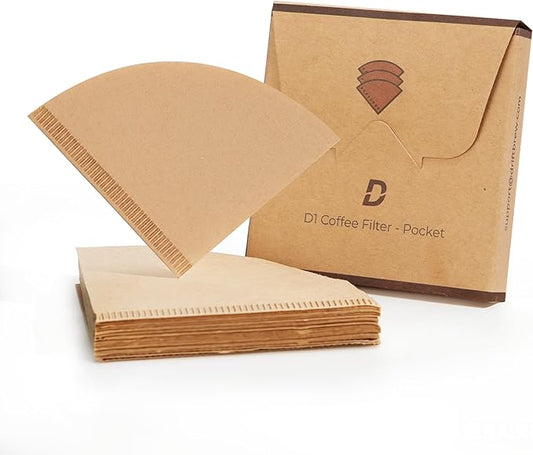 D1 Coffee Filters-Pocket 100ct, Compostable, Disposable Coffee Filters Fits D1 All-in-One Coffee Press