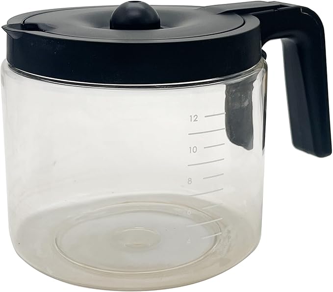 12-Cup Glass Coffee Pot Replacement Compatible with Keurig K-Duo 5100 Single Serve K-Cup Pod & Carafe Coffee Maker, NOT Fit K-Duo 5000 Essentials Model