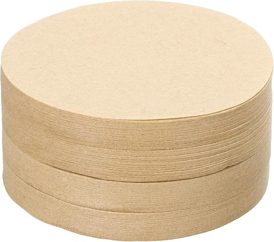 uxcell 600Pcs Coffee Filters, 70mm Disposable Round Paper Filter Natural for Home Office Use and Drip Coffee Maker