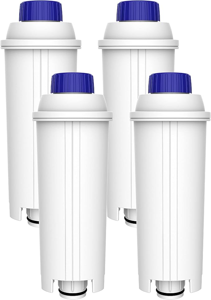 Maxblue Coffee Filter, Replacement for De'Longhi® Water Filter, DLS C002 De'Longhi® Filter, ECAM/ETAM/EPAM Series, TÜV SÜD Certified (4 Packs）