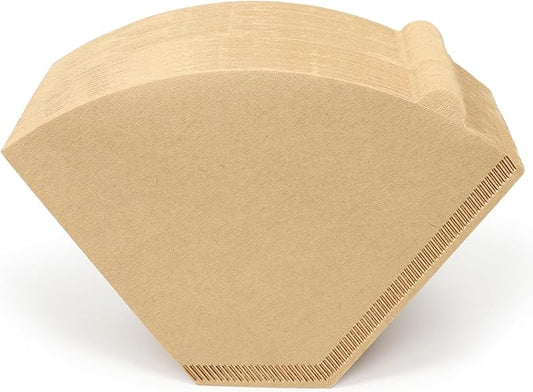 220 Count #4 Cone Coffee Filters, Tear-Resistant Seams, Unbleached for 8–12 Cup Coffee Makers