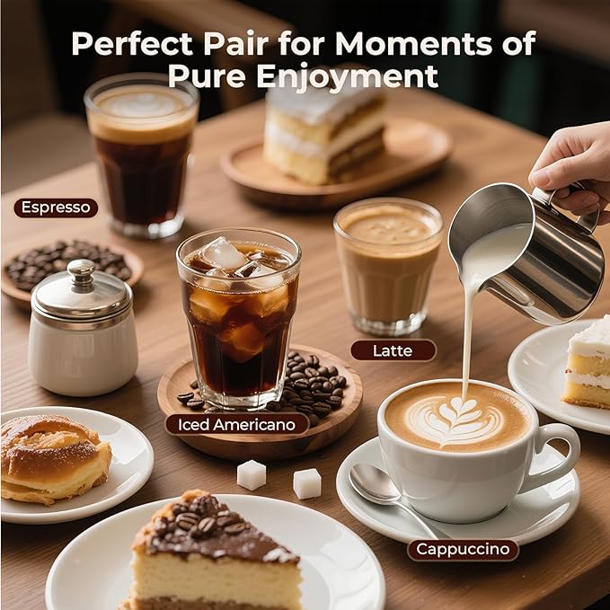 Havato 20 Bar Espresso Machine,Hot & Cold Brew Espresso Coffee Maker with Milk Frother,50oz Water Tank,LCD Display,Single & Double,Cappuccino & Latte Machine for Home