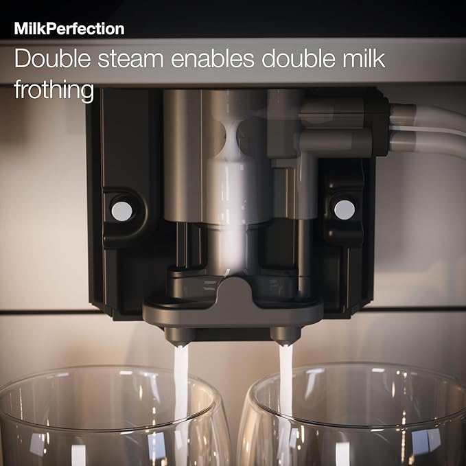 Miele CM 6160 MilkPerfection Automatic Wifi Coffee Maker & Espresso Machine Combo, Obsidian Black - Grinder, Milk Frother