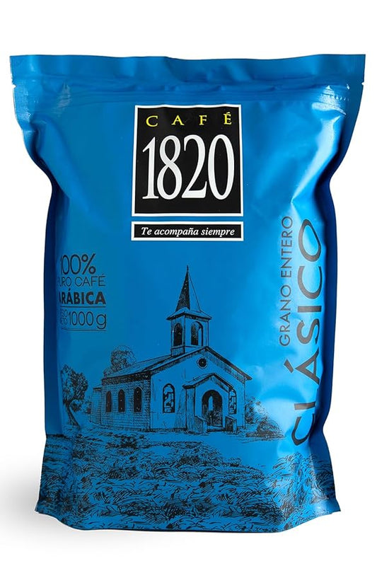 Café 1820 Whole Bean, Premium Costa Rican Whole Bean Coffee, 100% Arabica, Dark Roast Coffee Beans, High Altitude Blend With Aroma & Fruity Notes, 35 oz