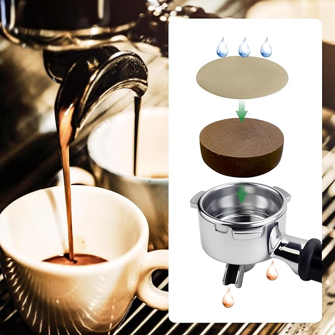 1000 Pcs Coffee Paper Filter for Espresso Coffee Maker, 51mm Unbleached Espresso Filter Puck Screen Portafilter Paper