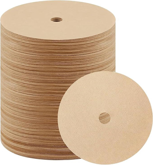 400 Count Percolator Coffee Filters，3.75 Inch Disposable Round Coffee Filter，Natural Unbleached，Disc Coffee Filters for Camping，Coffee Pot，Home，Office