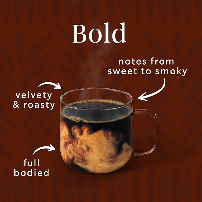 Starbucks Whole Coffee Beans, Dark Roast Hot or Iced Coffee, French Roast, 18 oz