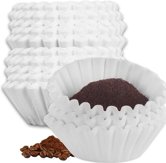 Large Coffee Filters, 12 Cup Premium Disposable Coffee Filters, 9 3/4” x 4 1/4” Inch Size, Tall-Sided Design, Compatible with Bunn Commercial & Large Brewers, No Ground Overflow, 500 Count Pack.
