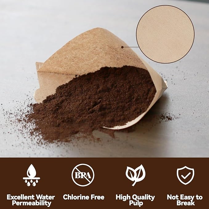100PCS Coffee Filter Compatible with Stanley Pour Over, Disposable Paper Filters