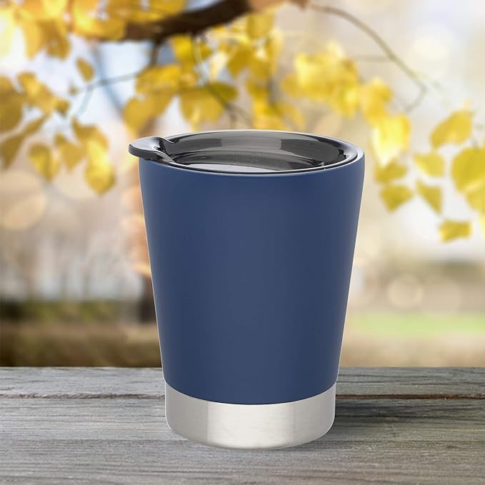 DISCOUNT PROMOS 12 oz. Itsy Vacuum Insulated Travel Mugs - 6 Pack - Blue