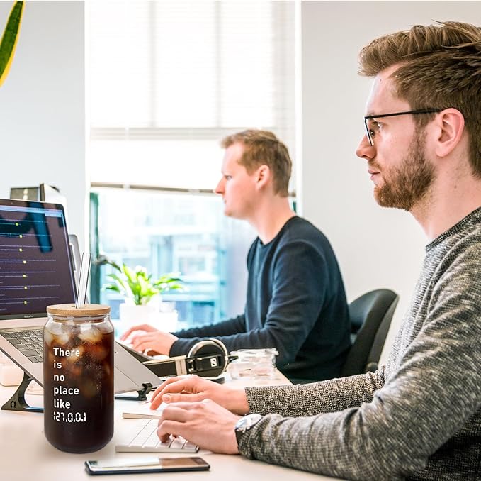 ANOTION Gifts for Coders Easter Gifts for Him - Valentines Day Gifts For Him Cute Glass Cup Software Engineer Gifts Nerdy Gifts for Men Stocking Stuffers Gifts Birthday Gifts Unique Gifts for Him