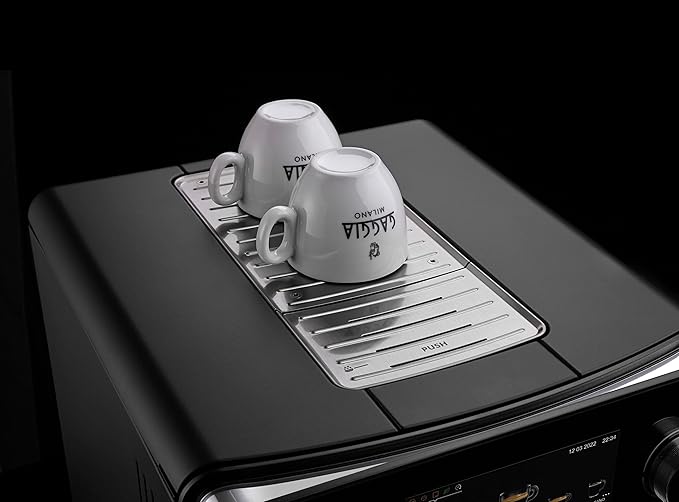 Gaggia Accademia Luxury Italian Fully Automatic Espresso Machine with 19 Customized drink settings,0.5 Liters,RI9782/46 Brushed Stainless