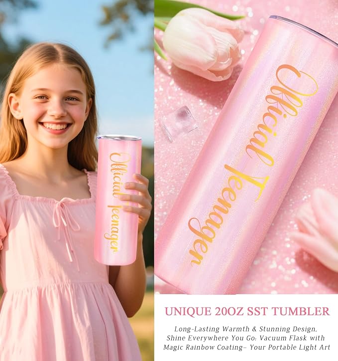 13 Year Old Girl Gifts, 13th Birthday Gifts for Girls Birthday Gifts for 13 Year Old Girl, Gift Ideas for Teen, Daughter, Niece, Granddaughter, Official Teenager 13th Birthday Decorations for Her