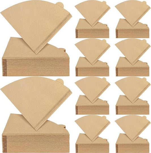 1000 Count Coffee Filters 2, Pour Over Cone V60 Coffee Filter Size 2 Unbleached Natural Paper Coffee Filter 2-4 Cup, Fits for Pour Over and Drip Coffee Maker Home, Coffee Shop, Small Business
