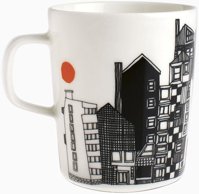 MARIMEKKO - Oiva Siirtolapuutarha Coffee Mug (8.8oz, City Print)