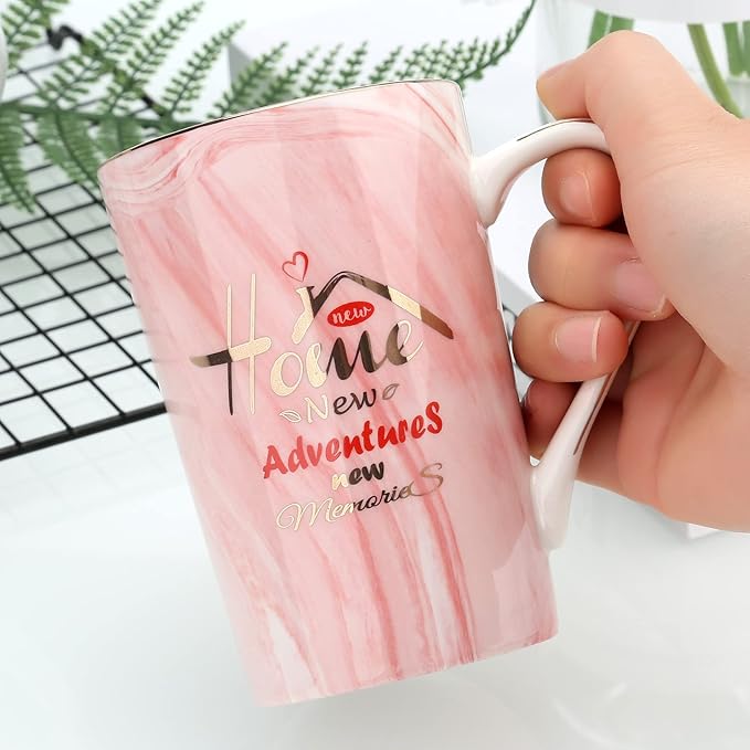 Housewarming Gifts for New Home - Unique House Warming Gifs Ideas - New Home Adventure Memories Couple Coffee Mug Set Presents, First Gifts for New House