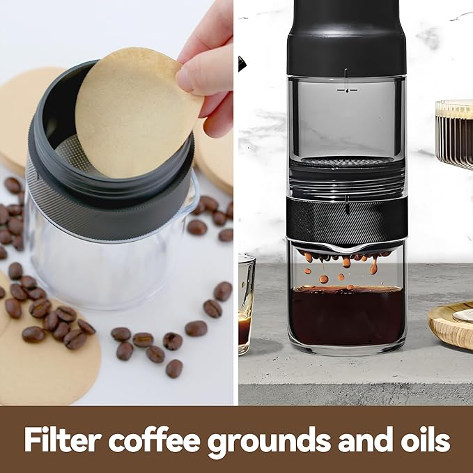 Coffee Filters Compatible with OXO Rapid Brewer, 500 Pcs Disposable Round Filter Paper for OXO Cold Brew Coffee Maker