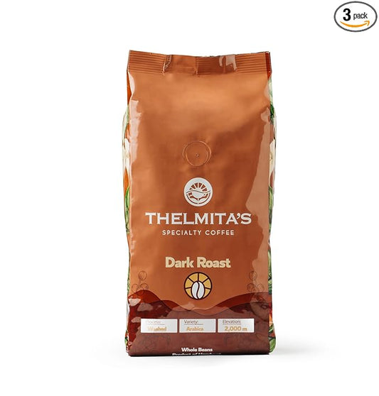 2.25 lbs — Dark Roast — 3 bags — Dark Roast, Honduran Coffee, Whole Bean — Single Origin, Single Estate, Specialty Beans — Intense Flavor with Rich Creamy, Nutty, Smooth Chocolate Notes and Low-Acid — Freshly Roasted, Yearly Harvested