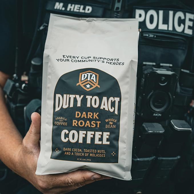 Duty to Act Dark Roast Whole Coffee Beans, 2 lbs (Pack of 6)