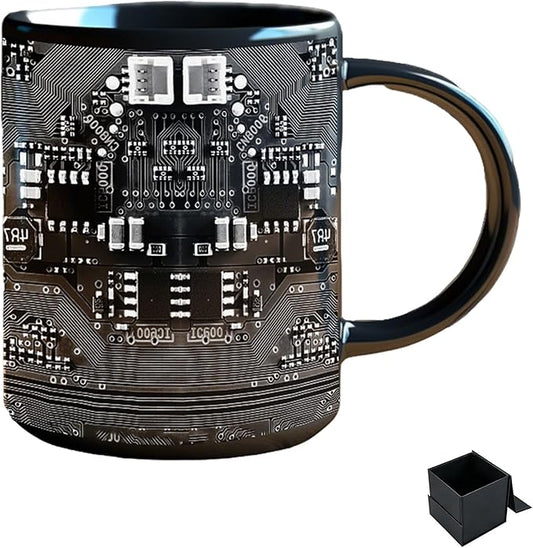 2026 New Mechanic Tool Kit with Fun 3D Printed Pattern Mug, 11oz Ceramic mechanical toolbox coffee cup Set, Perfect for Birthdays, Valentine's Day, and Father's Day (H)