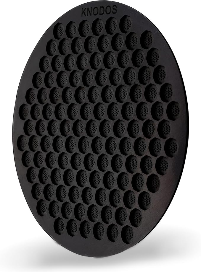51mm Espresso Puck Screen - Premium Stainless Steel Coffee Filter, Enhanced Extraction, Compatible with Delonghi & More, Easy to Clean (Black, 51mm)
