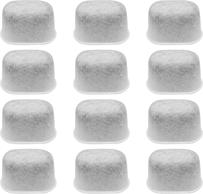 12 Pack Charcoal Water Filters for Breville Espresso Machine,Disposable Coffee Filters for Breville BWF100 Replacement