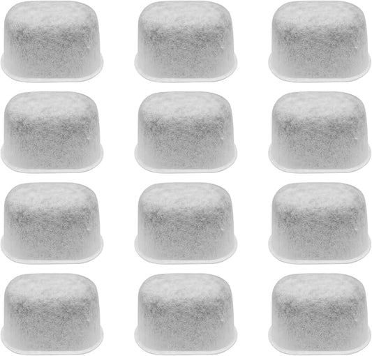 12 Pack Charcoal Water Filters for Breville Espresso Machine,Disposable Coffee Filters for Breville BWF100 Replacement