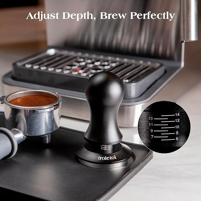 7 PCS Espresso Accessories Kit: 51mm Espresso Tamper, Coffee Distributor, Puck Screen, Dosing Funnel and WDT Tool Espresso Machine Accessories, Premium Espresso Tool Kit