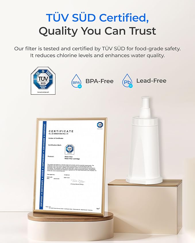 Waterdrop Coffee Filter, Replacement for Breville® Water Filter, Breville® Express Espresso Machine Water Filter, Breville® Barista Touch, Oracle® Touch BES990, TÜV SÜD Certified, 8 Packs
