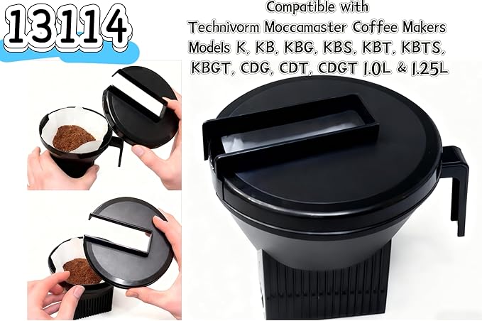 13114 Coffee Brew Basket Lid Replacement For Technivorm Moccamaster Coffee Makers, Durable Plastic Coffee Brewer Lid