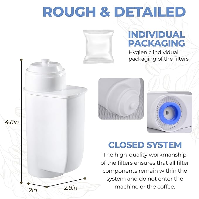 Compatible for Bosch Brita Intenza TCZ7003 water filter Espresso machine water filter compatible for BRITA INTENZA/SIEMENS/NEFF/GAGGENAU/VeroBar/VeroProfessional