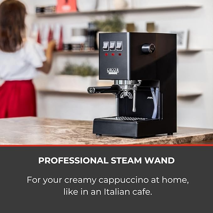Gaggia RI9380/49 Classic Evo Pro Espresso Machine, Thunder Black, Small