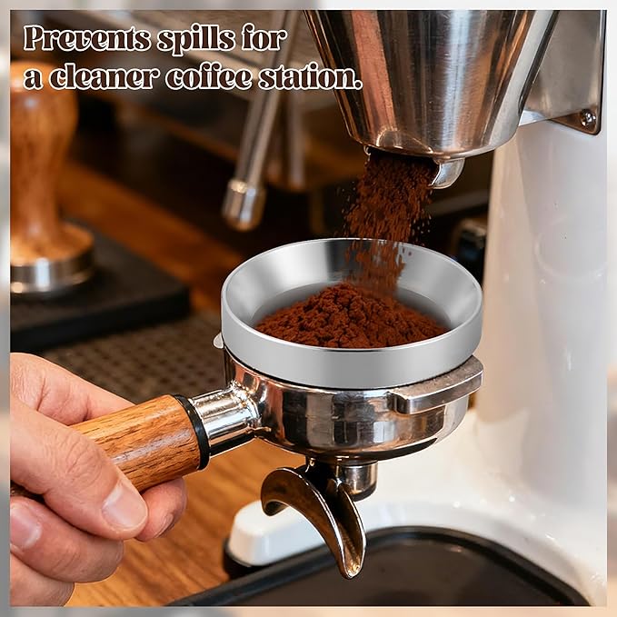 Espresso Accessories Kit - 6Pcs Coffee Tools with Stainless Steel Dual-Head Tamper and Distributor, Essential Espresso Tools for Multiple Machines, Home Baristas and Coffee Lovers (58mm)