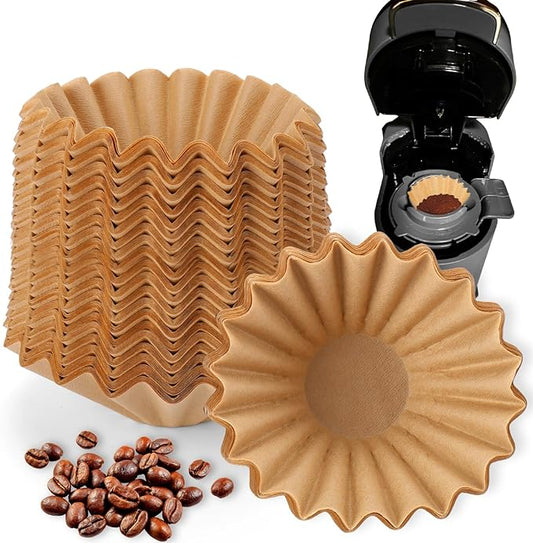 Palksky 150PCS Disposable Coffee Filters for Ninja PB051/PB041 Makers, Premium Replacement Paper Filter for Ninja Pod & Grounds Specialty Single-Serve, Enhance Flavor & Reduce Bitterness
