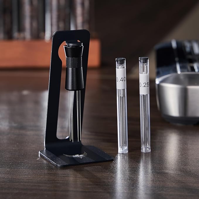 Espresso Accessories Kit 51mm Includes Self Leveling Tamper, Coffee Distributor, Dosing Funnel with Puck Screens, Tamping Station, and WDT Tool Professional Espresso Tools