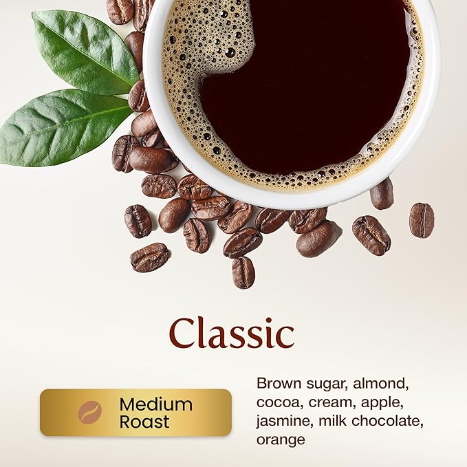KONA EARTH 100% Kona Coffee, Classic Medium Roast, Whole Bean, 5 lb (80 oz) Farm-Direct Authentic Hawaiian Kona Coffee beans from Hawaii’s Big Island, Micro-Batch-Roasted