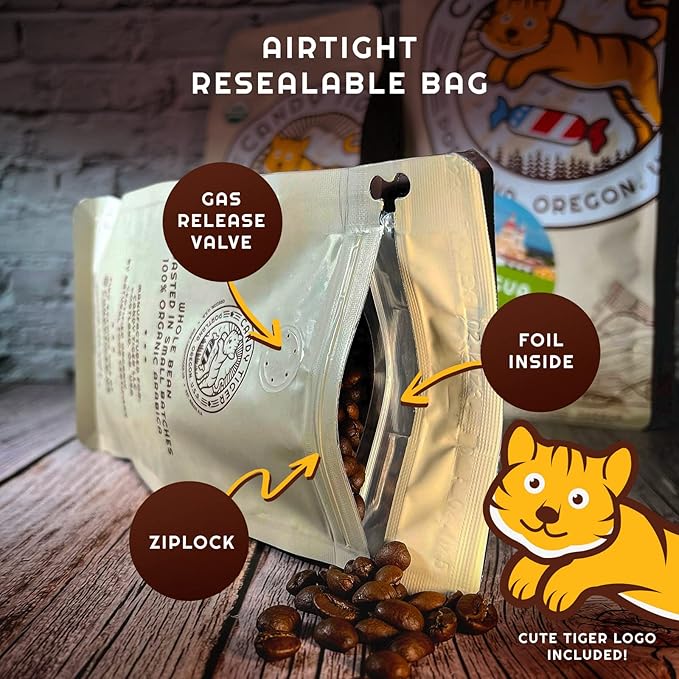 Whole Bean Coffee - Organic - Low Acid - Light Roast - Single Origin - 100% Arabica - Nicaraguan Coffee Beans. Direct Trade - Shade-grown - Gourmet Coffee - 12 oz