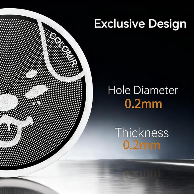 58mm Espresso Puck Screen, 0.2mm Ultra Thin Espresso Puck, Metal Reusable Coffee Filter for 58mm Espresso Portafilter Basket with Titanium PVD Coating - 316 Stainless Steel(Doggie)