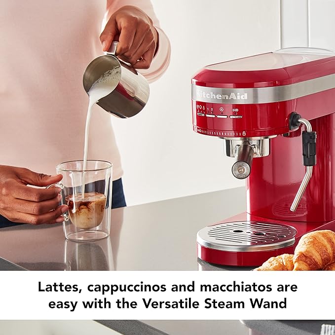 KitchenAid Metal Semi-Automatic Espresso Machine - KES6503, Empire Red