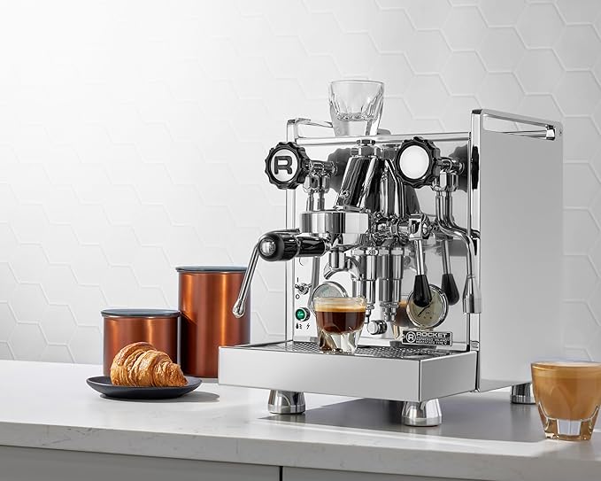 Rocket Espresso Cronometro V Espresso Machine | Shot Timer | PID Controller | Heat Exchanger | Vibratory Pump | (MOZZAFIATO CRONOMETRO V)